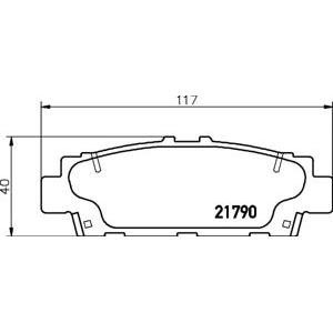 накладки TEXTAR 2179001