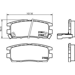 накладки TEXTAR 2184002 