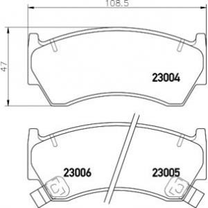 накладки TEXTAR 2300401 