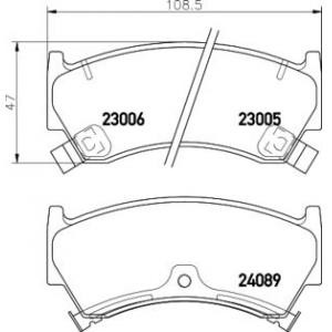 накладки TEXTAR 2300501