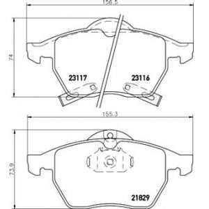 накладки TEXTAR 2311602 