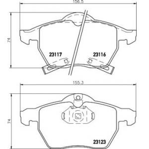 накладки TEXTAR 2311701 