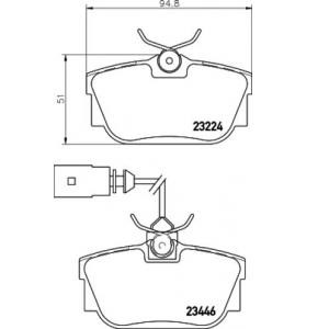 накладки TEXTAR 2322416 