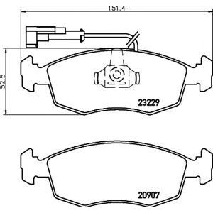 накладки TEXTAR 2322901 