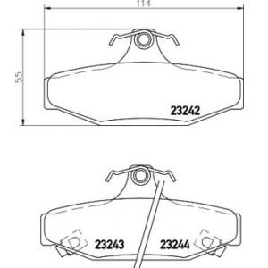 накладки TEXTAR 2324201 