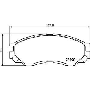 накладки TEXTAR 2329002 