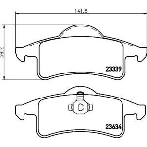 накладки TEXTAR 2333901 