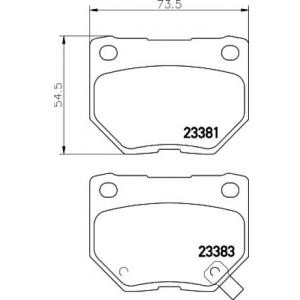 накладки TEXTAR 2338102 