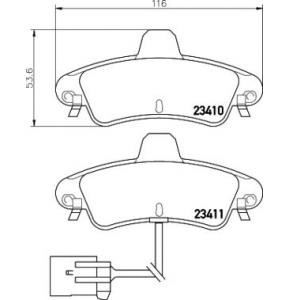 накладки TEXTAR 2341008 
