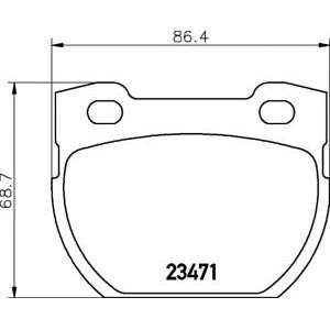 накладки TEXTAR 2347101 