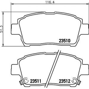 накладки TEXTAR 2351002