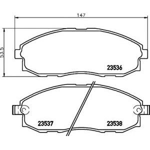 накладки TEXTAR 2353601 