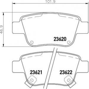 накладки TEXTAR 2362002 