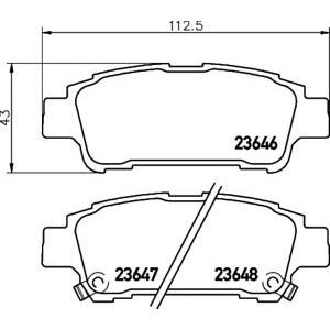 накладки TEXTAR 2364601 