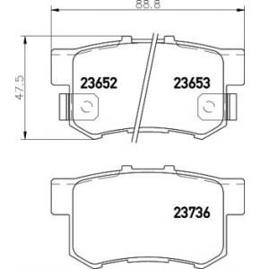 накладки TEXTAR 2365201 