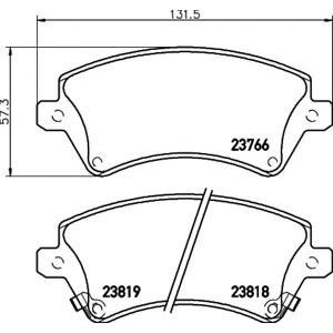 накладки TEXTAR 2376601 