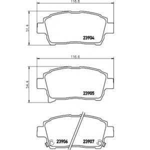 накладки TEXTAR 2390401 