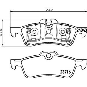 накладки TEXTAR 2404301 