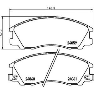 накладки TEXTAR 2405901