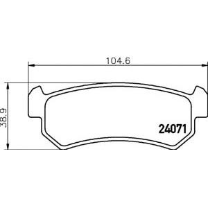 накладки TEXTAR 2407101 