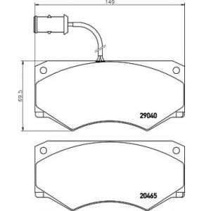 накладки TEXTAR 2904001 