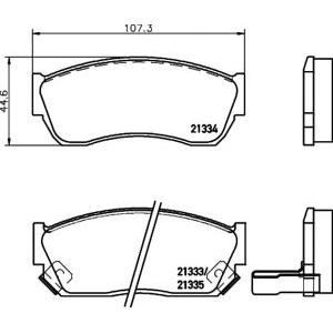 накладки TEXTAR 2133301 