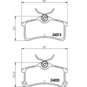 накладки TEXTAR 2401301