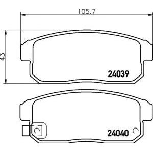накладки TEXTAR 2403901