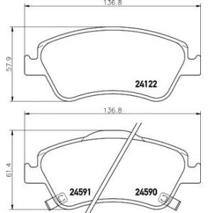 накладки TEXTAR 2412201 