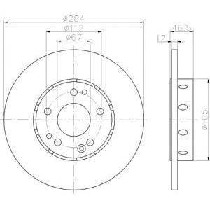 спирачен диск TEXTAR 92031800