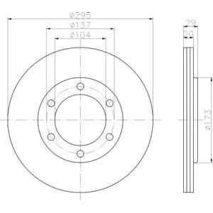 спирачен диск TEXTAR 92035600