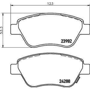 накладки TEXTAR 2398202 