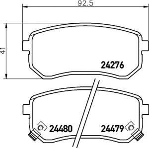 накладки TEXTAR 2427601 