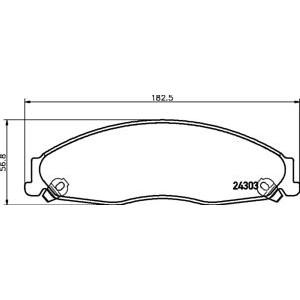 накладки TEXTAR 2430301 
