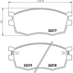накладки TEXTAR 2431701