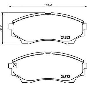 накладки TEXTAR 2435301 