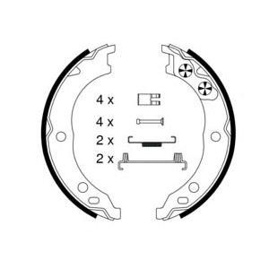 накладки за ръчна спирачка TEXTAR 91064800