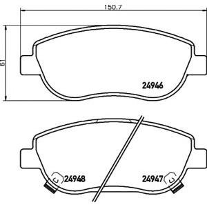 накладки TEXTAR 2494601 