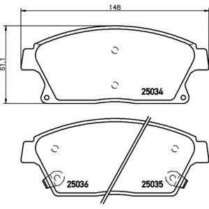 накладки TEXTAR 2503401