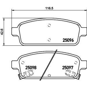 накладки TEXTAR 2509601