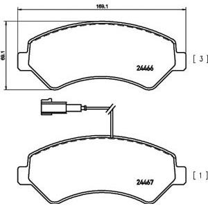 накладки TEXTAR 2446602 