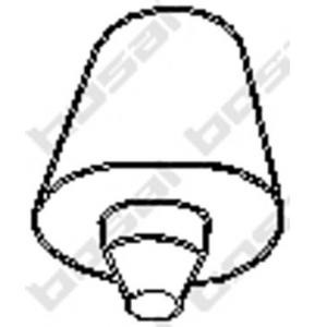 ударен тампон, гърне BOSAL 255-808