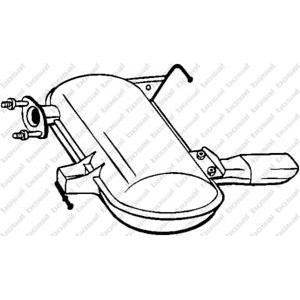 задно гърне BOSAL 247-009 