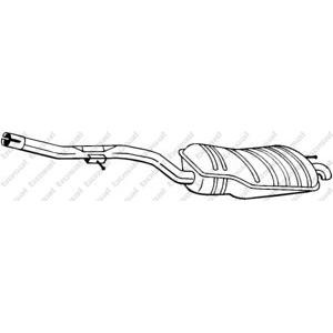 задно гърне BOSAL 283-497 