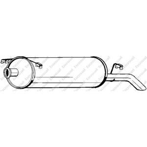 задно гърне BOSAL 135-037 