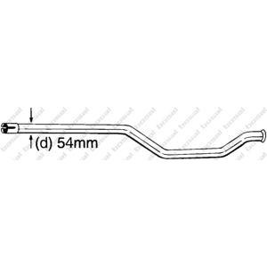 ремонтна тръба, катализатор BOSAL 889-171