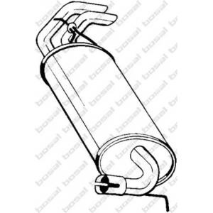 задно гърне BOSAL 211-077