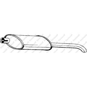 задно гърне BOSAL 185-021