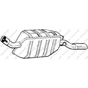 задно гърне BOSAL 185-227
