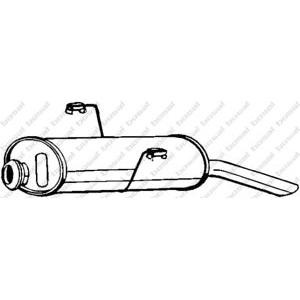 задно гърне BOSAL 190-227